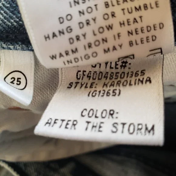 GRLFRND Karolina High Waist Tapered Leg Jean Women’s Size 25 In After The Storm. - Picture 11 of 11